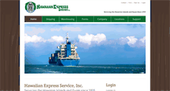 Desktop Screenshot of hawaiianexpressinc.com